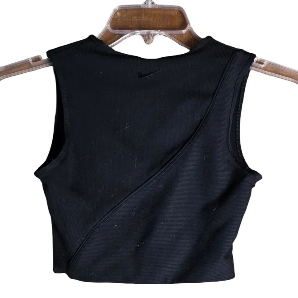 Nike Pro Hypercool Black Crop Top Sports Bra Women’s XS